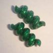 Emerald Glitter Tube Twists