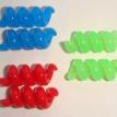 Blue Red and Green Tube Twist Set